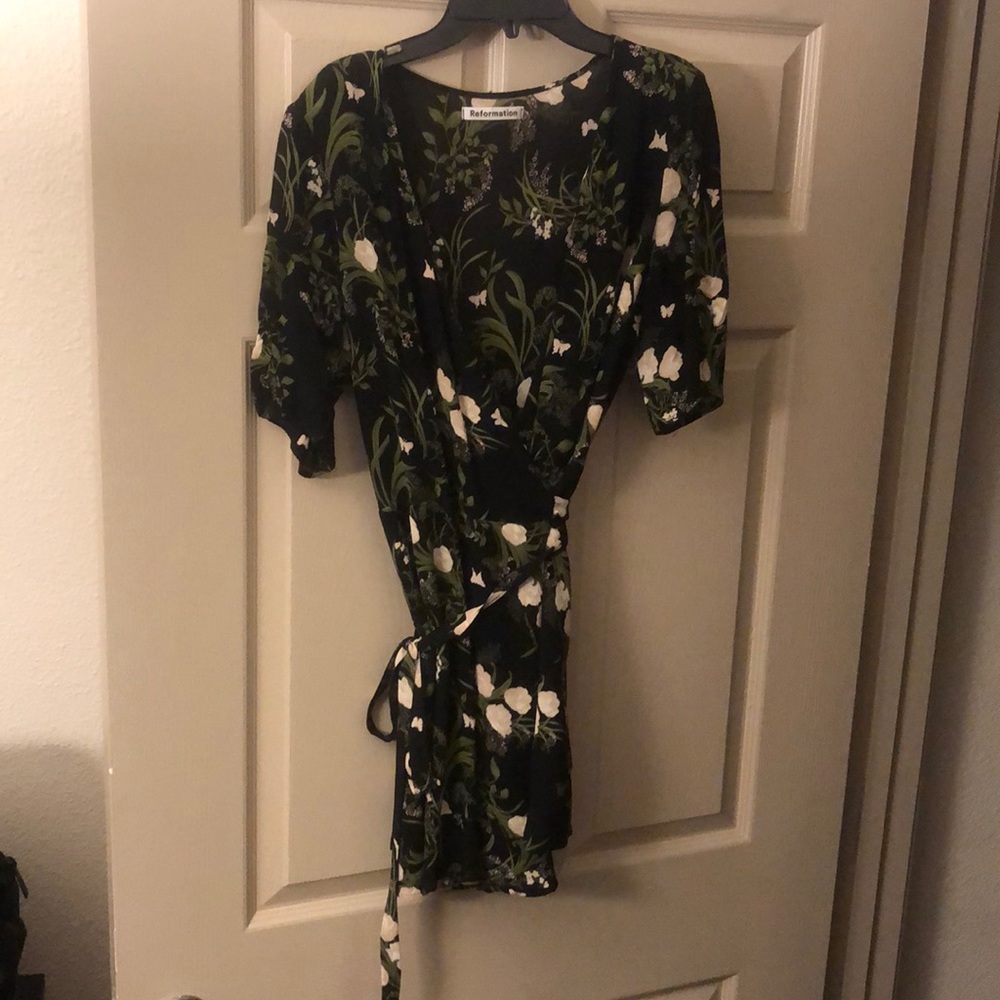 Reformation wrap dress XL